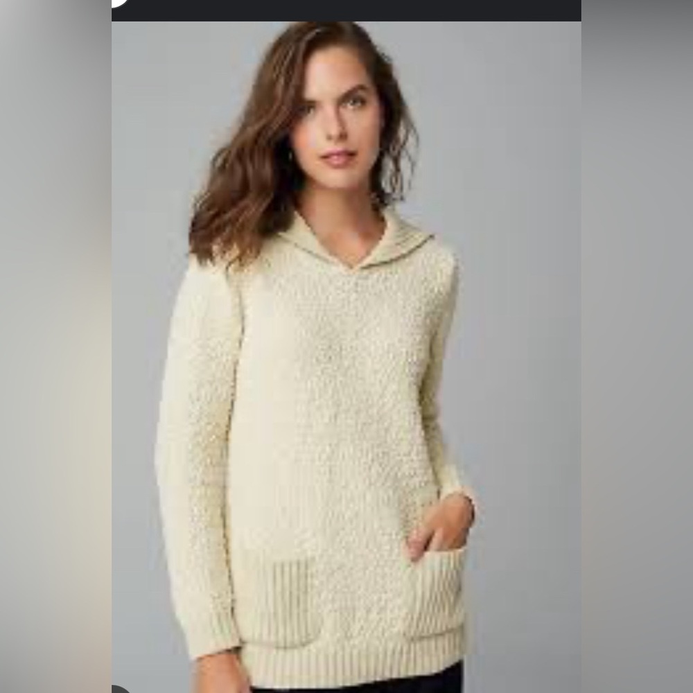 J. Jill Cream Cowl Neck Sweater